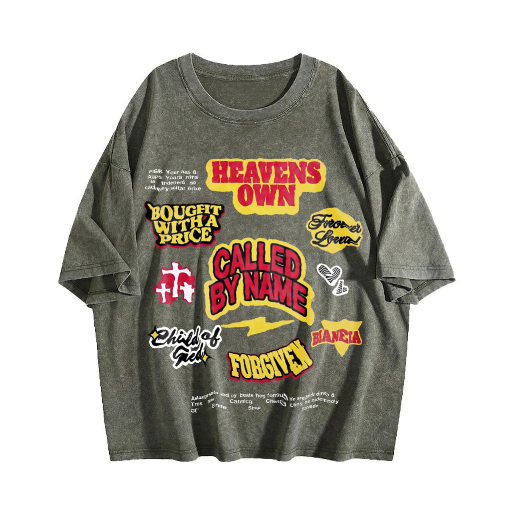 Christian Cross Vintage Washed T-Shirt product image 4