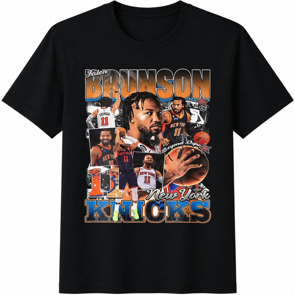 Jalen Brunson New York Knicks Basketball Cotton T-Shirt product image 1