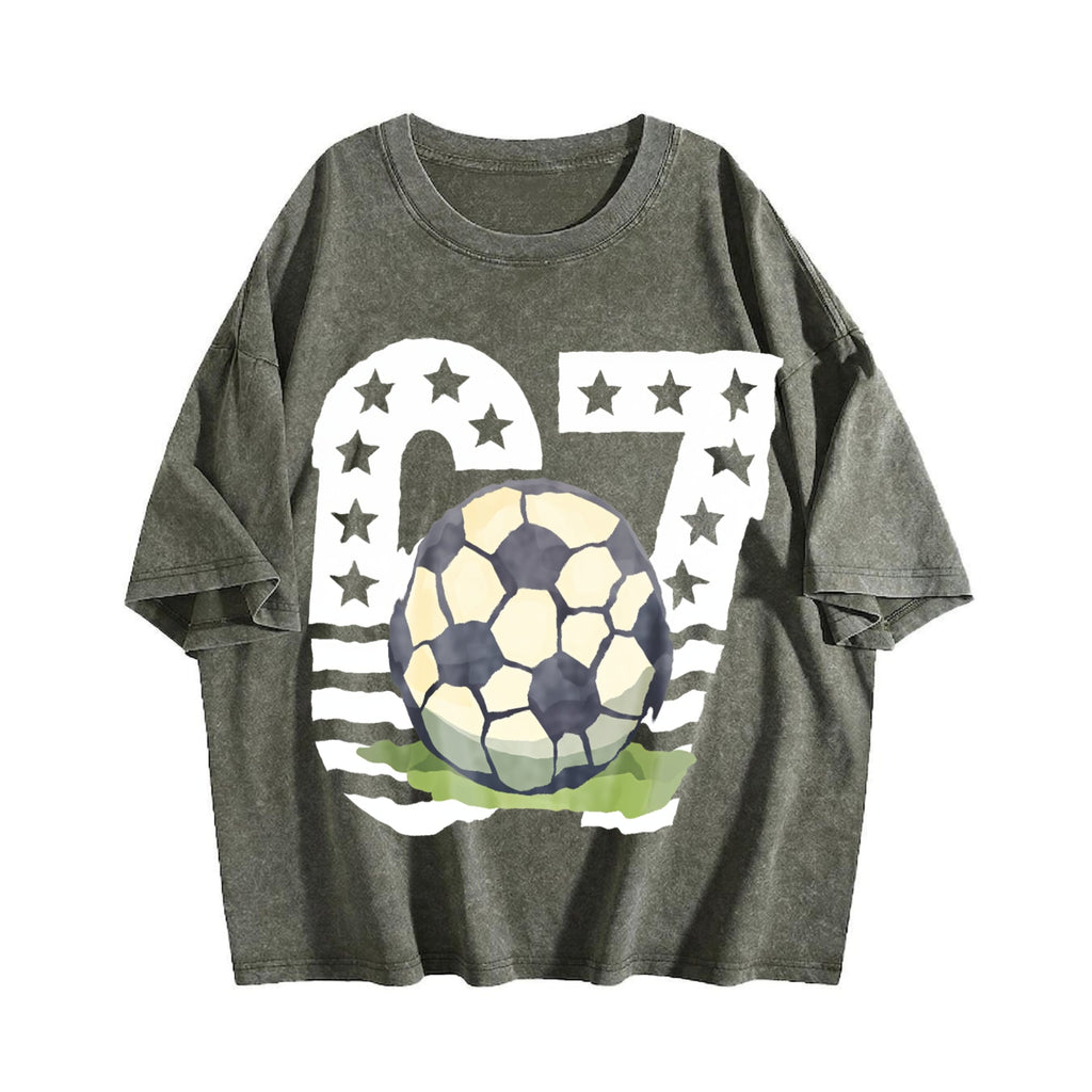 Global Soccer Fan Vintage Washed T-Shirt product image 4