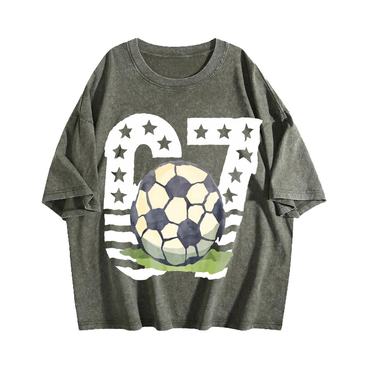 Global Soccer Fan Vintage Washed T-Shirt product image 4