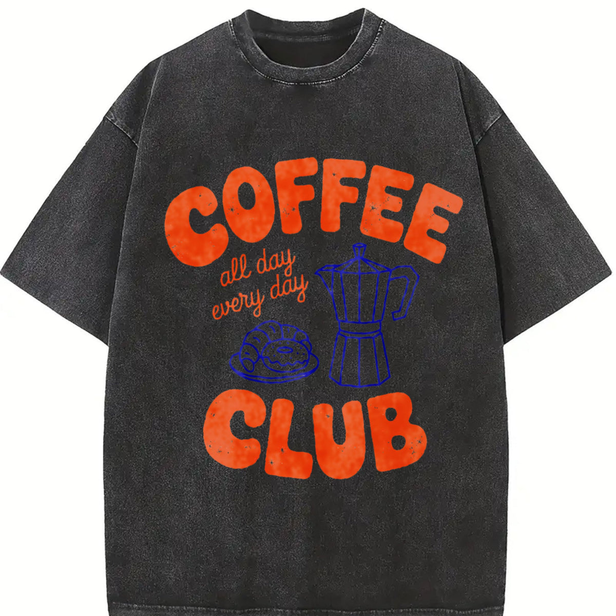 Coffee Club Vintage Washed T-Shirt product image 2
