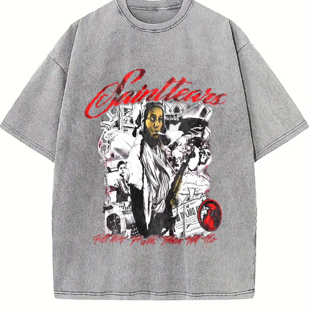 Sainttears The World Is Yours Vintage Washed T-Shirt product image 5