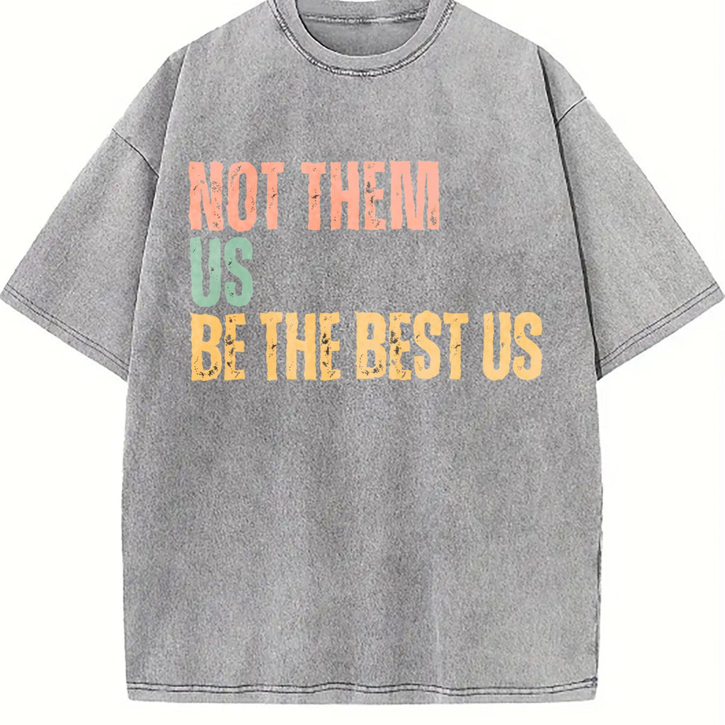 Not Them US Be The Best US Vintage Washed T-Shirt product image 5