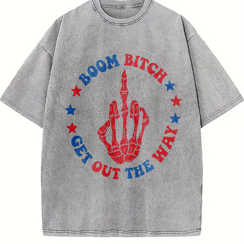 Boom Bitch Get Out The Way Vintage Washed T-Shirt product image 5