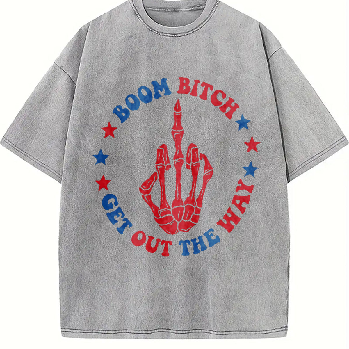 Boom Bitch Get Out The Way Vintage Washed T-Shirt product image 5