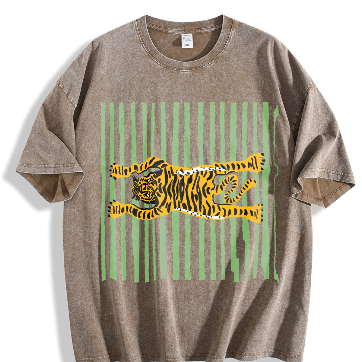 Tiger Beach Towel: Tropical Poolside Blanket Vintage Washed T-Shirt