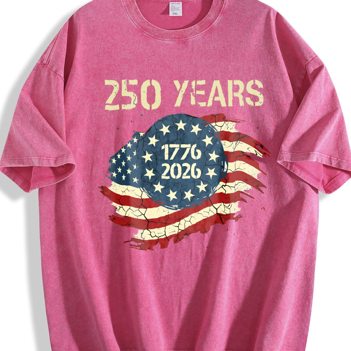 250 Years 1776-2026 Vintage Washed T-Shirt product image 7