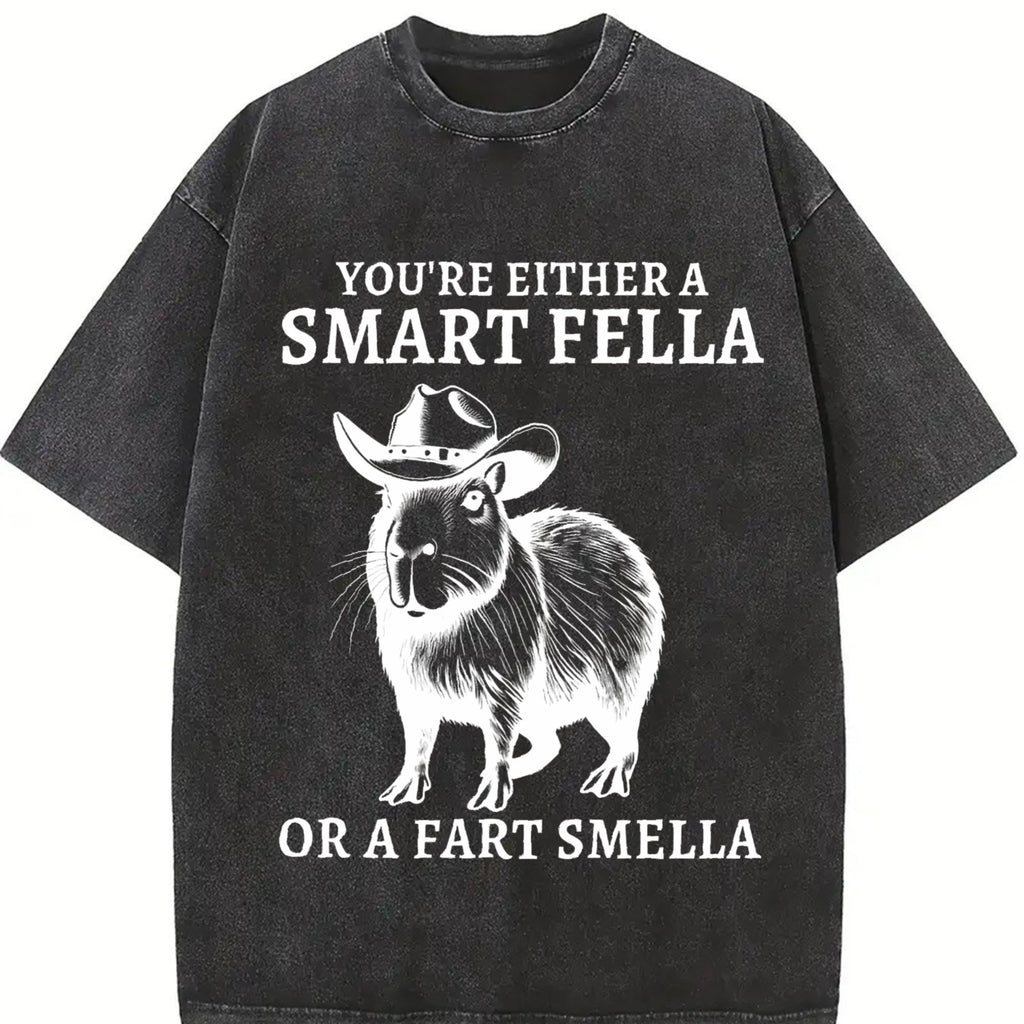 Smart Fella Capybara 90s Vintage Washed T-Shirt product image 2