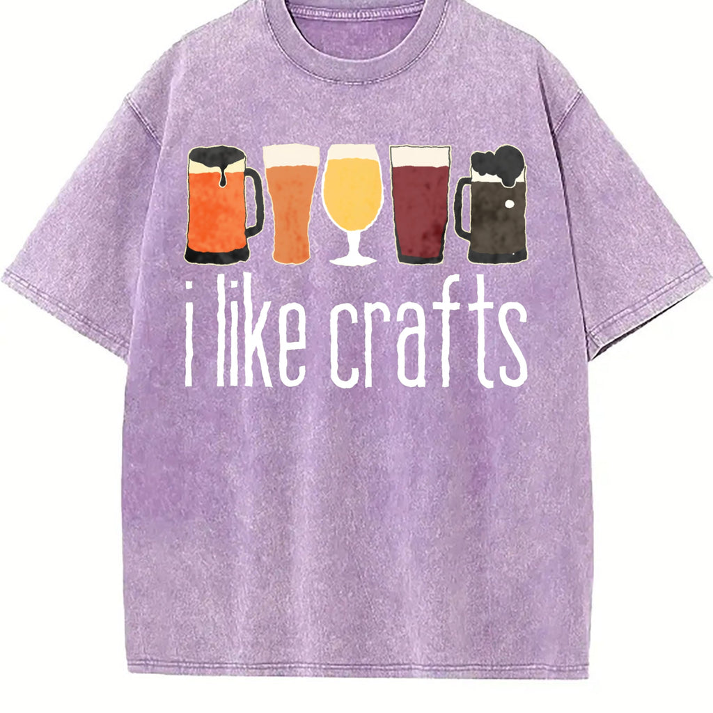 I Like Craft Beer Vintage Washed T-Shirt product image 6