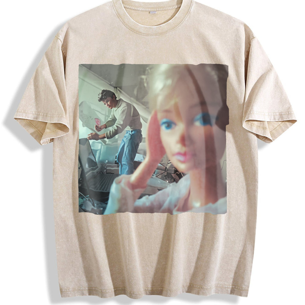 Doll at the Laundromat Vintage Washed T-Shirt product image 1