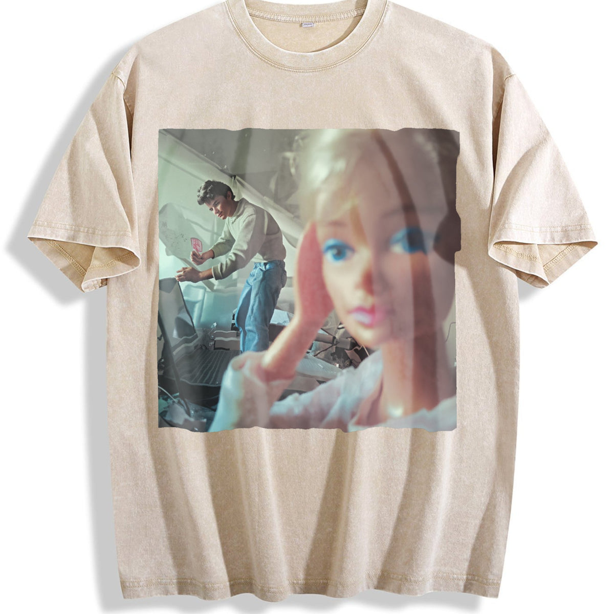 Doll at the Laundromat Vintage Washed T-Shirt product image 1