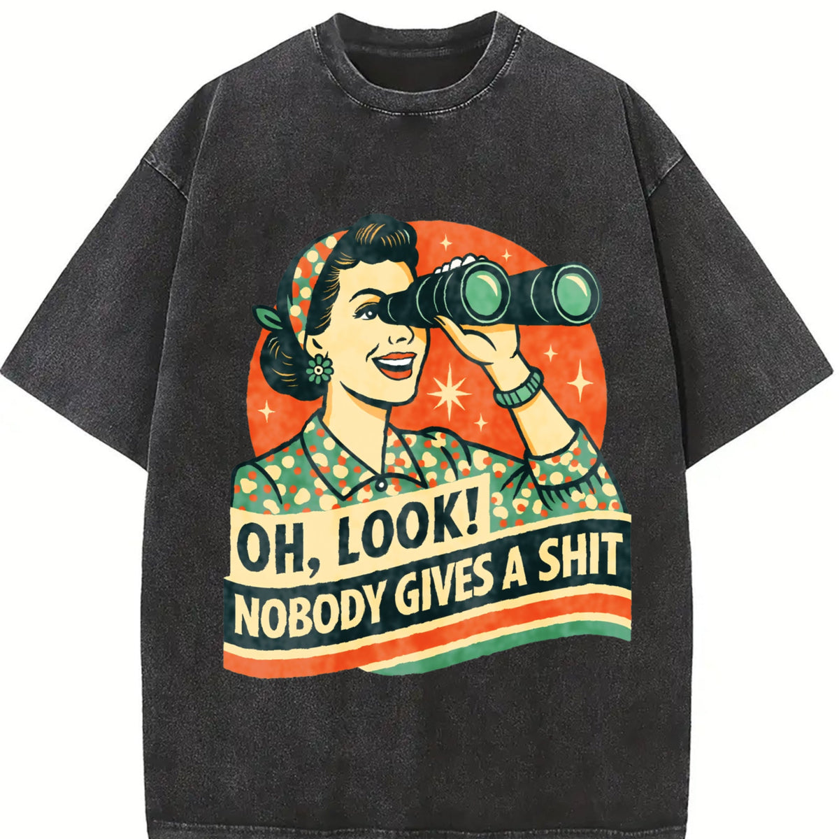Nobody Cares Vintage Washed T-Shirt product image 2