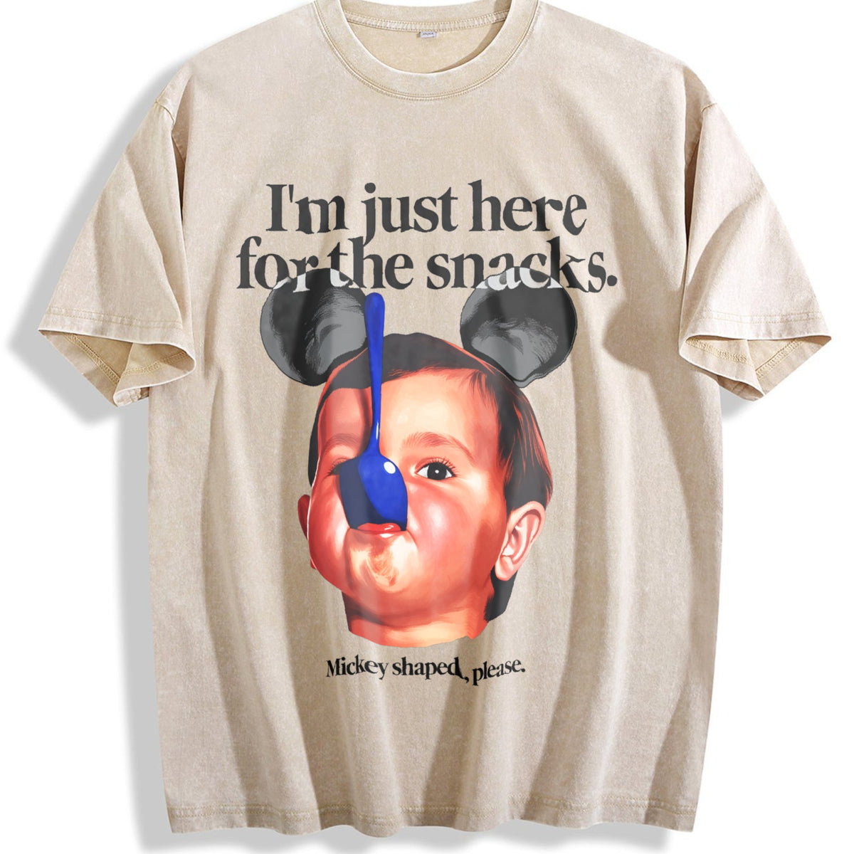 I'm Just Here For The Snacks Vintage Washed T-Shirt product image 1