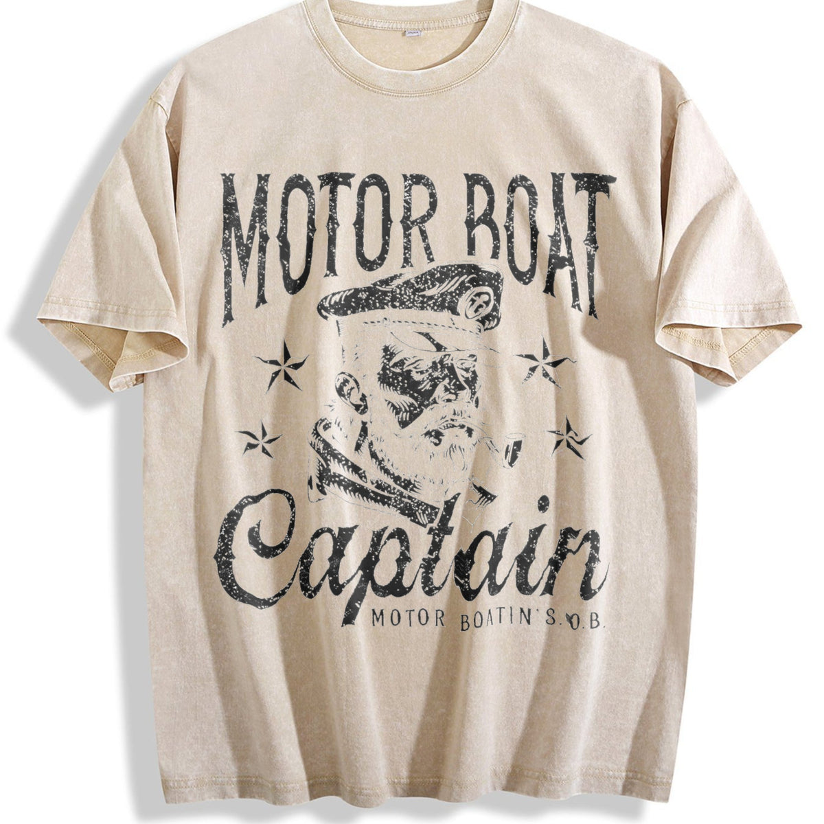 Funny Motor Boat Captain Sarcastic Sailor Novelty Vintage product image 1
