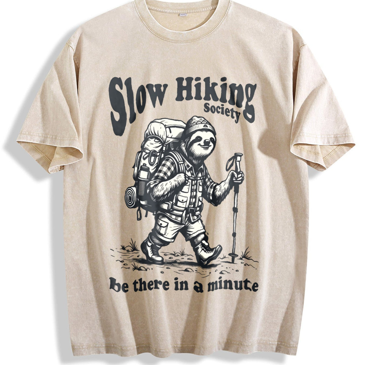 Slow Hiking Society Vintage Washed T-Shirt product image 1
