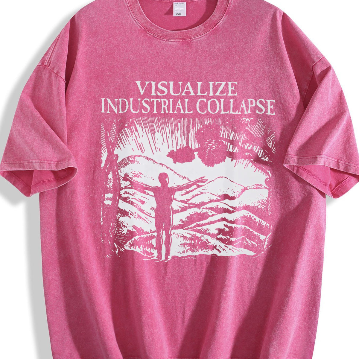 Visualize Industrial Collapse Vintage Washed T-Shirt product image 7