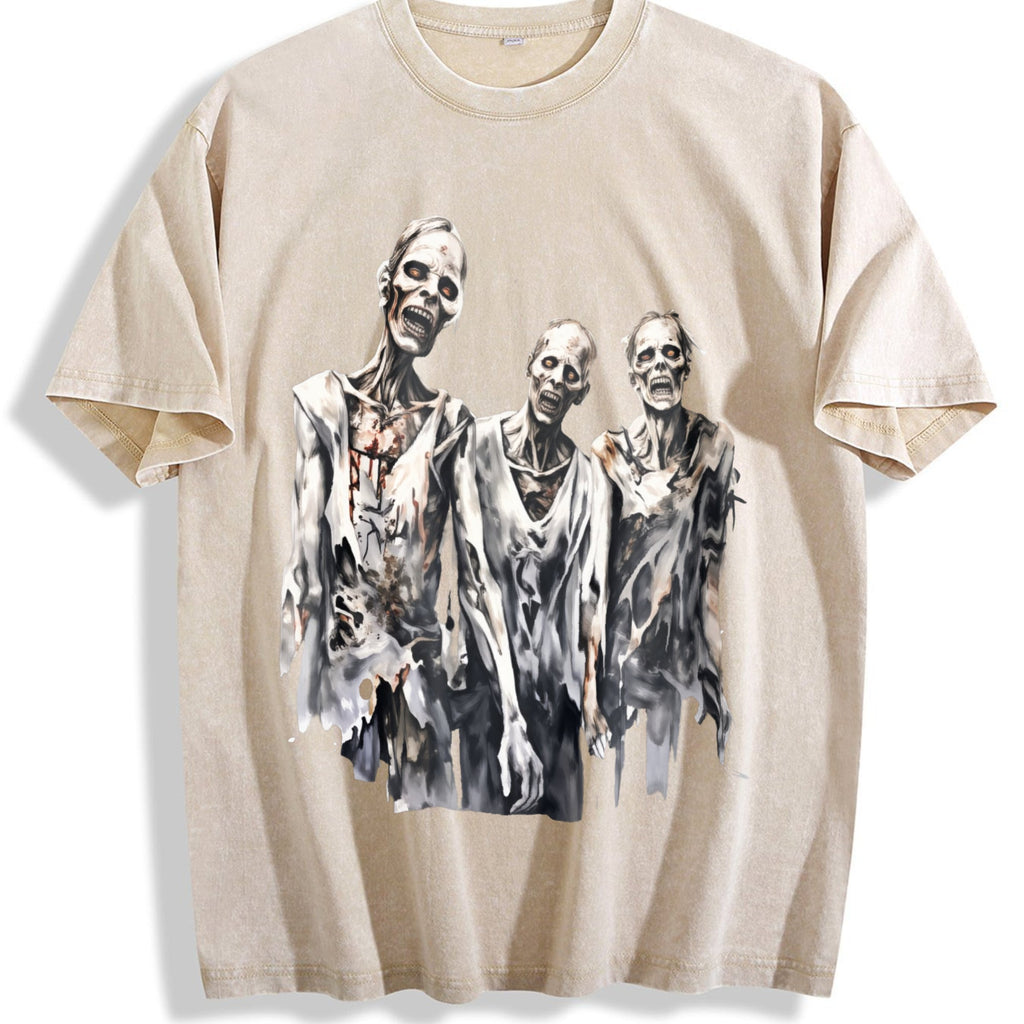 Creepy Zombies 90s Vintage Washed T-Shirt product image 1