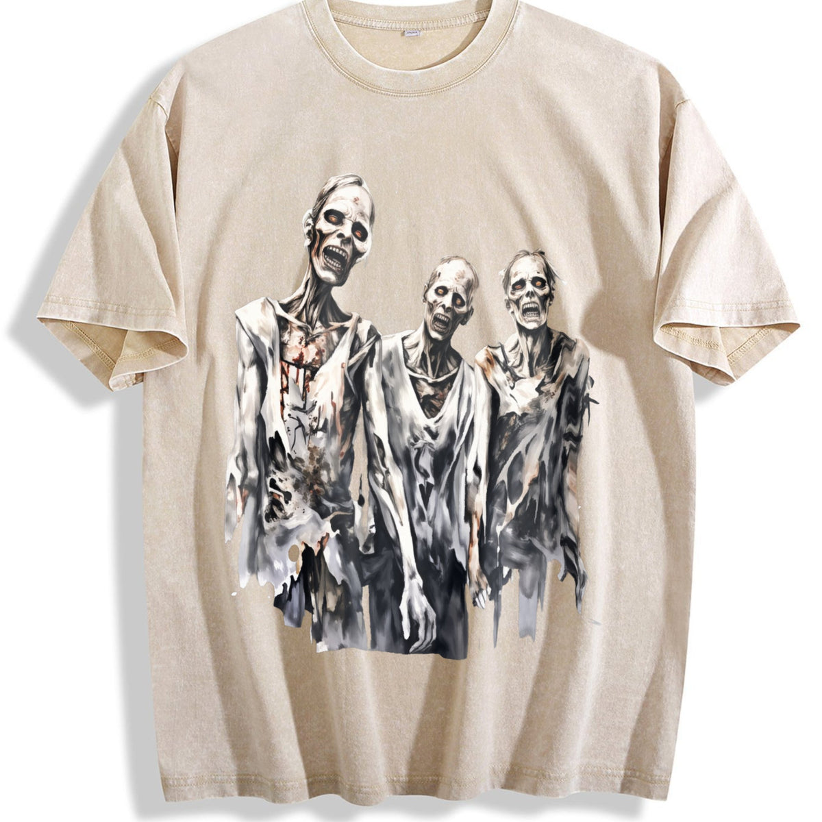 Creepy Zombies 90s Vintage Washed T-Shirt product image 1