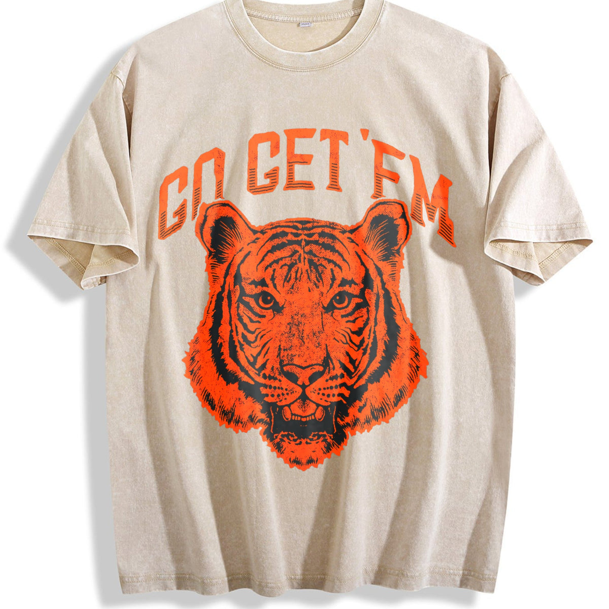 Go Get Em Tiger Funny Motivational Big Cat Cute Vintage product image 1