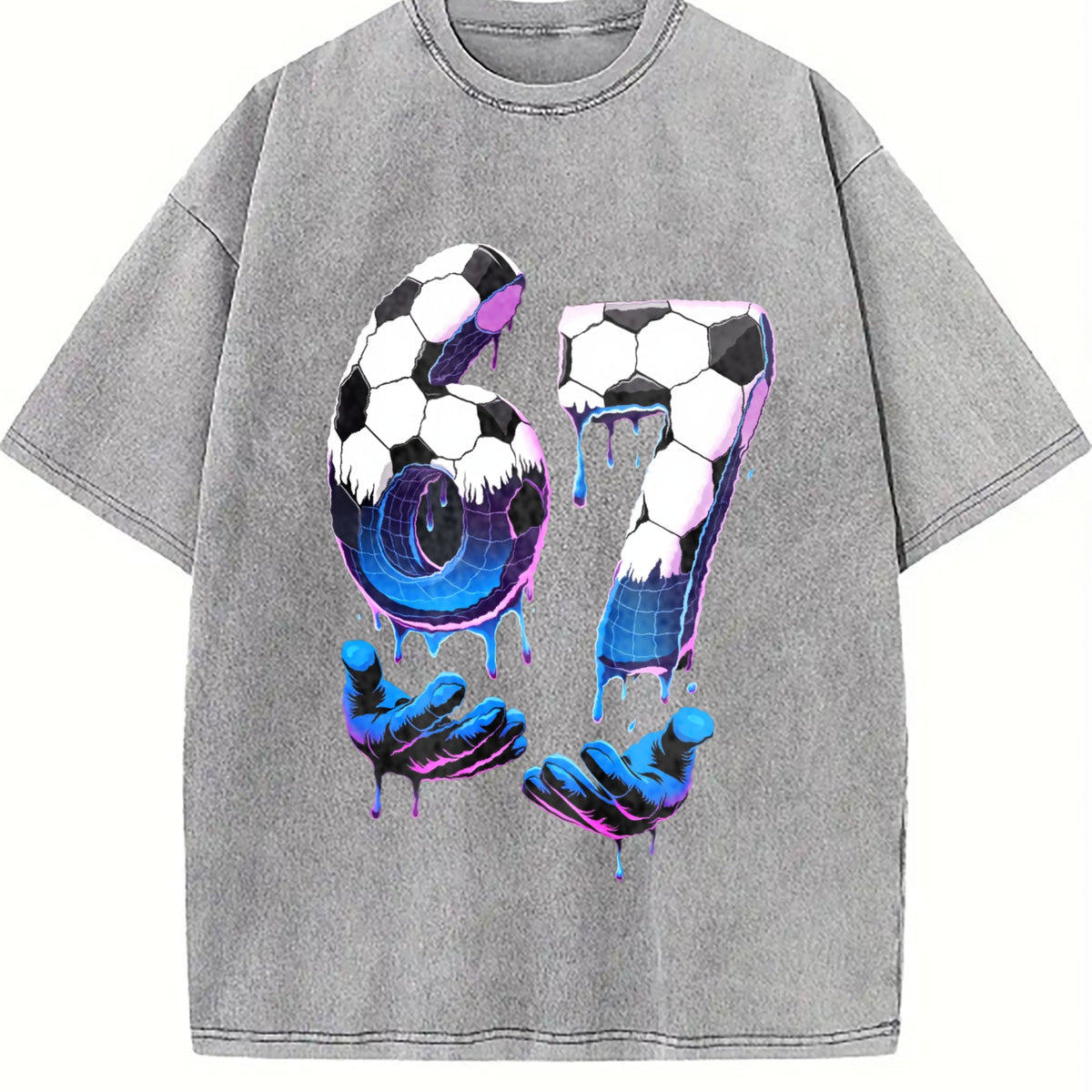 Global Soccer Fan Vintage Washed T-Shirt product image 5
