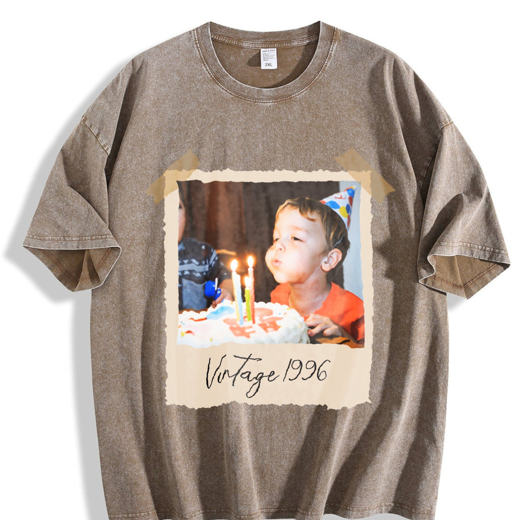 Photo And Year Vintage Washed T-Shirt product image 3