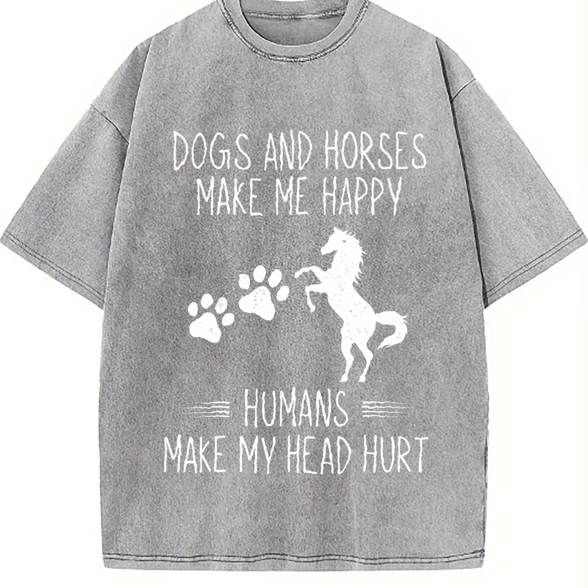 Dog Lovers & Horse Vintage Washed T-Shirt product image 5