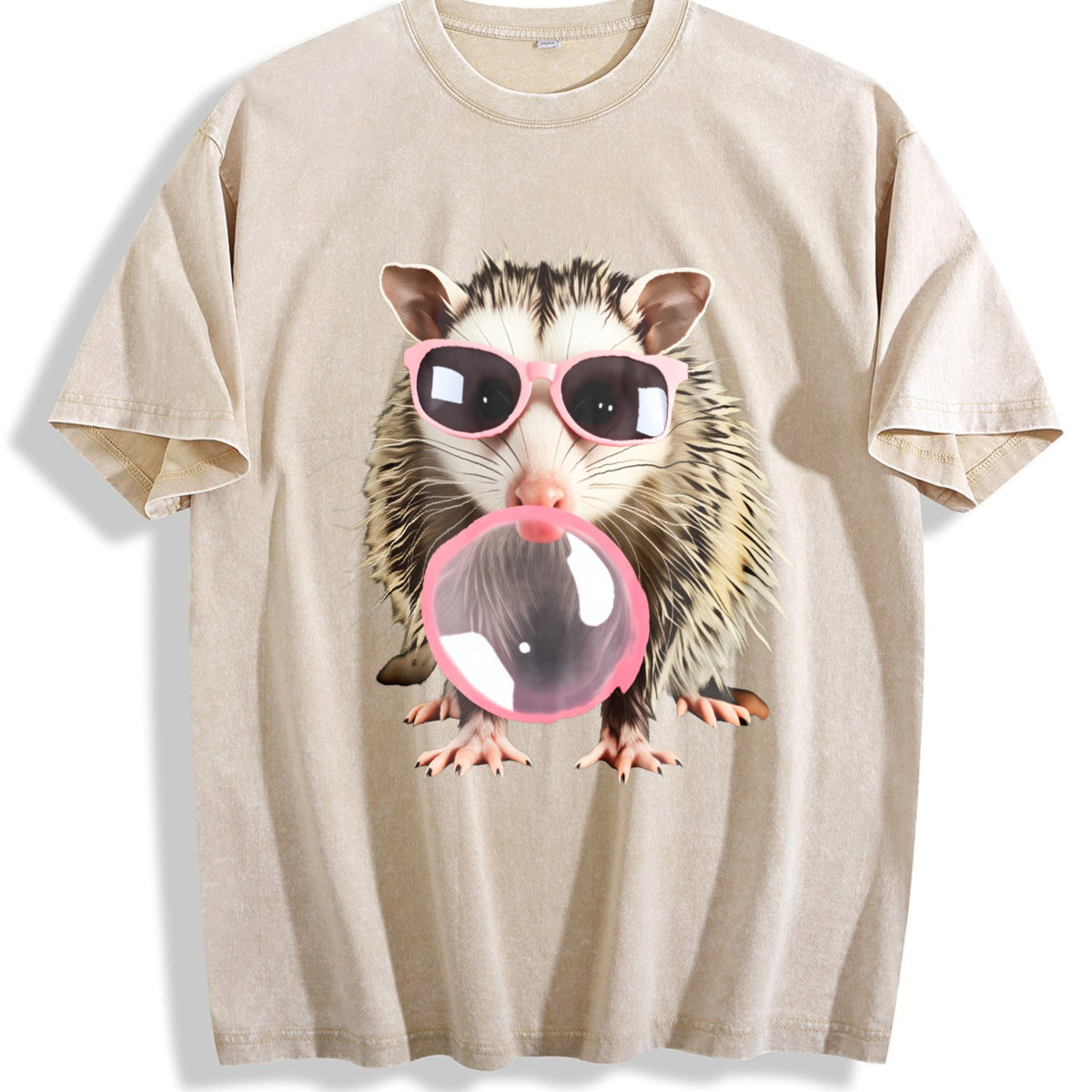 Gaming Enthusiast Opossum With Pink Glasses Bubble Gum product image 1