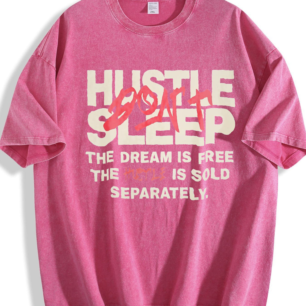Hustle Don't Sleep Two Piece Set Vintage Washed T-Shirt product image 7