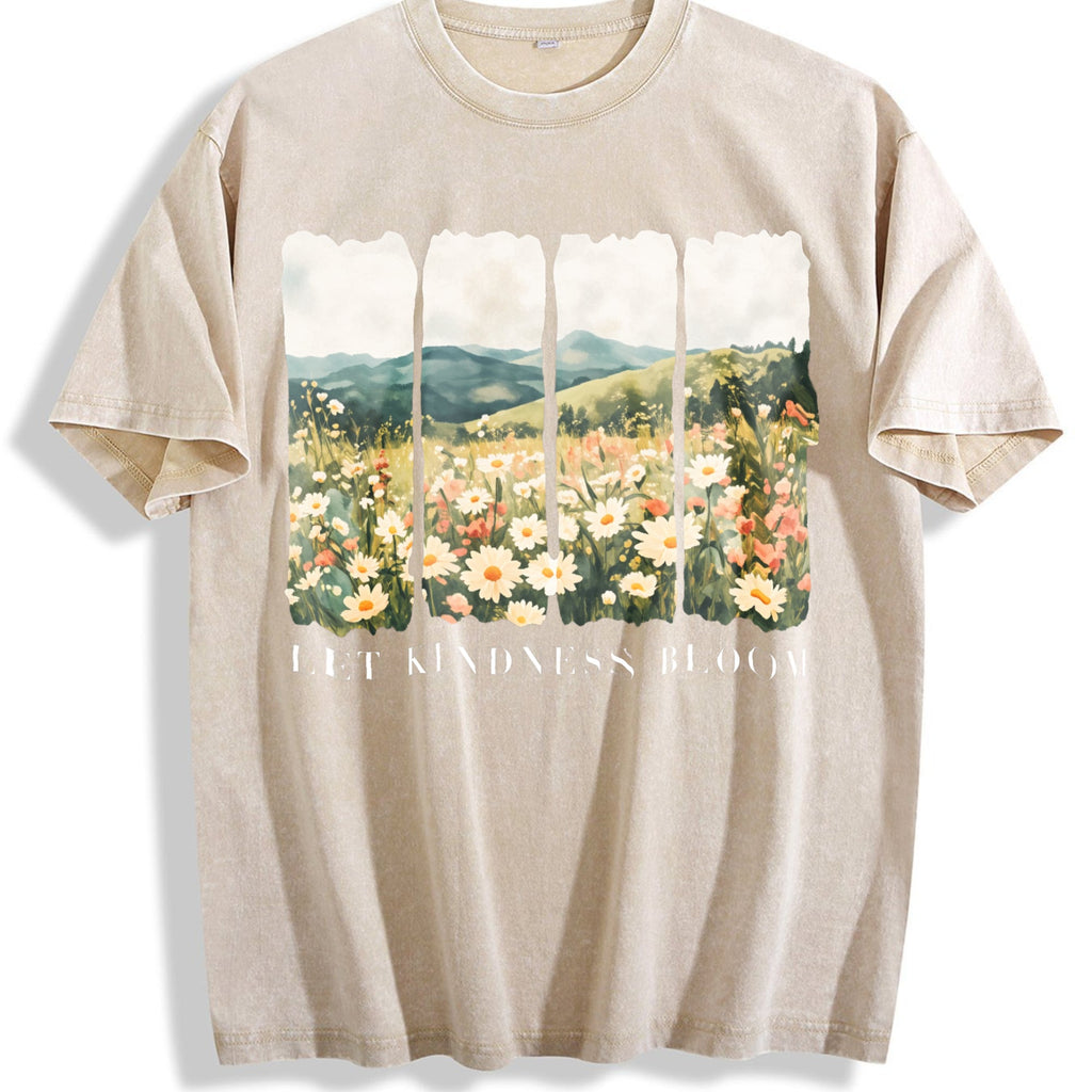Let Kindness Bloom Vintage Washed T-Shirt product image 1