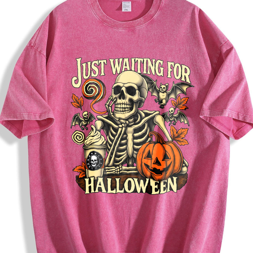 Just Waiting For Halloween Vintage Washed T-Shirt product image 7