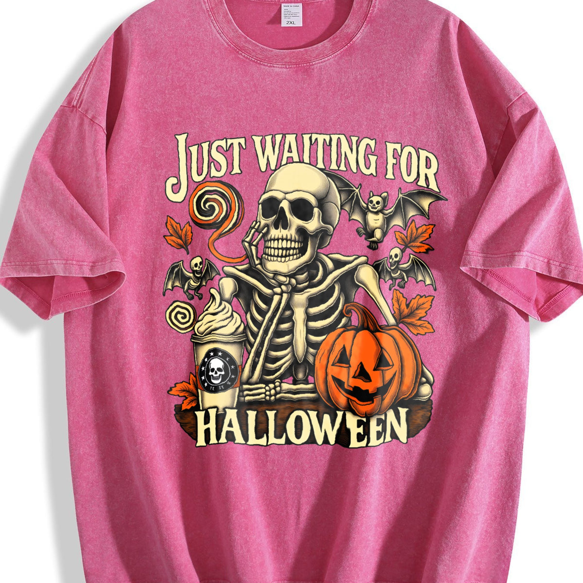 Just Waiting For Halloween Vintage Washed T-Shirt product image 7