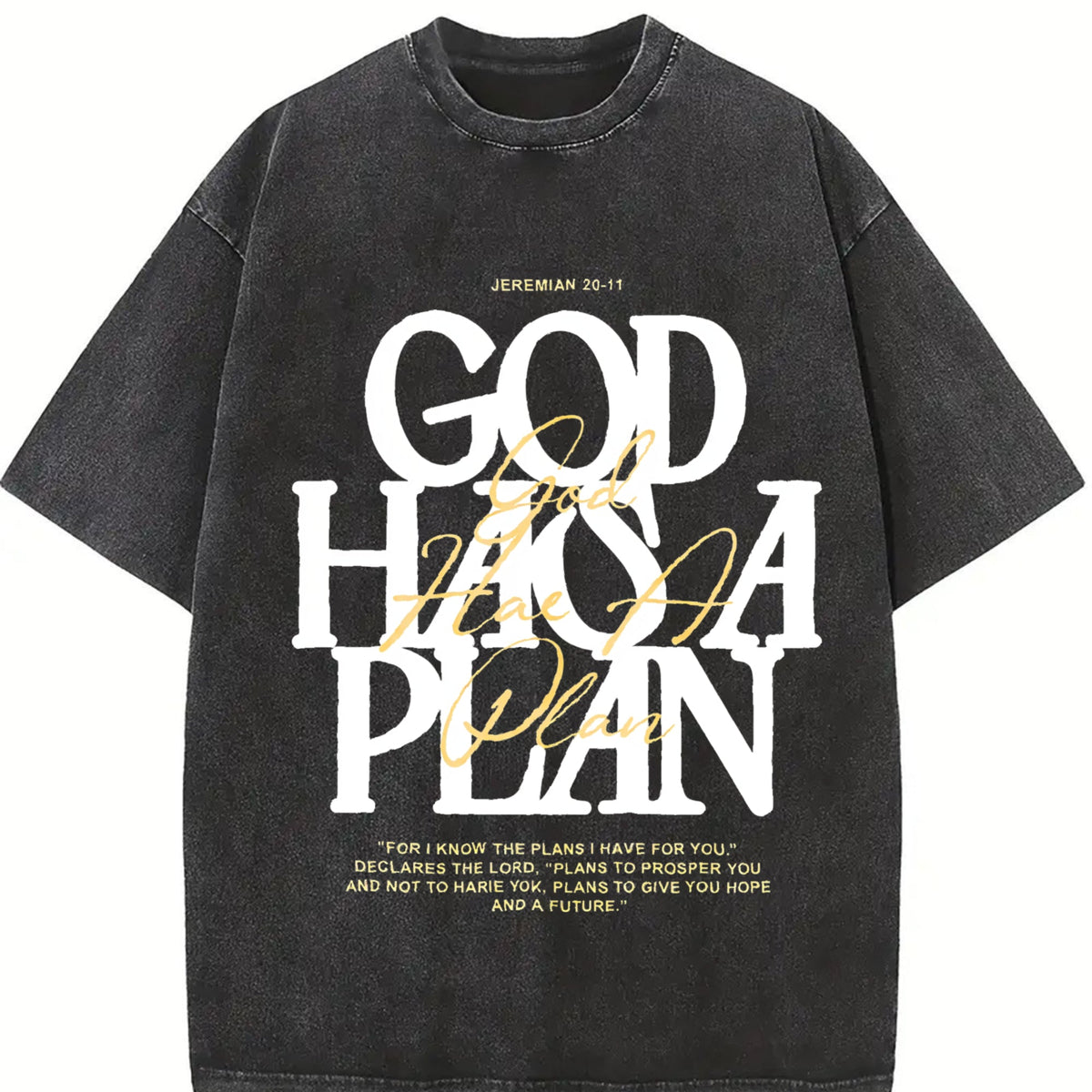 230 'god Has A Plan' Letter Comfortablefashionable Vintage product image 2