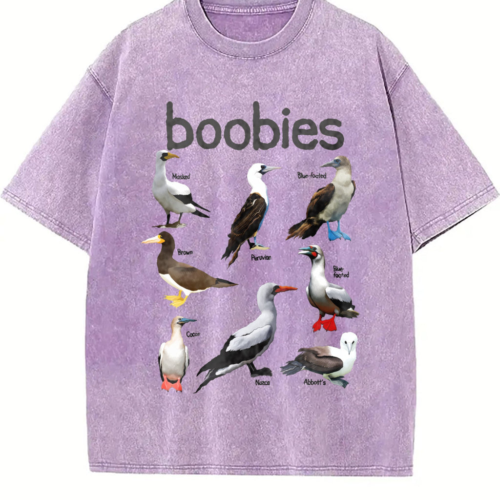 Boobies 90s Bird Vintage Washed T-Shirt product image 6