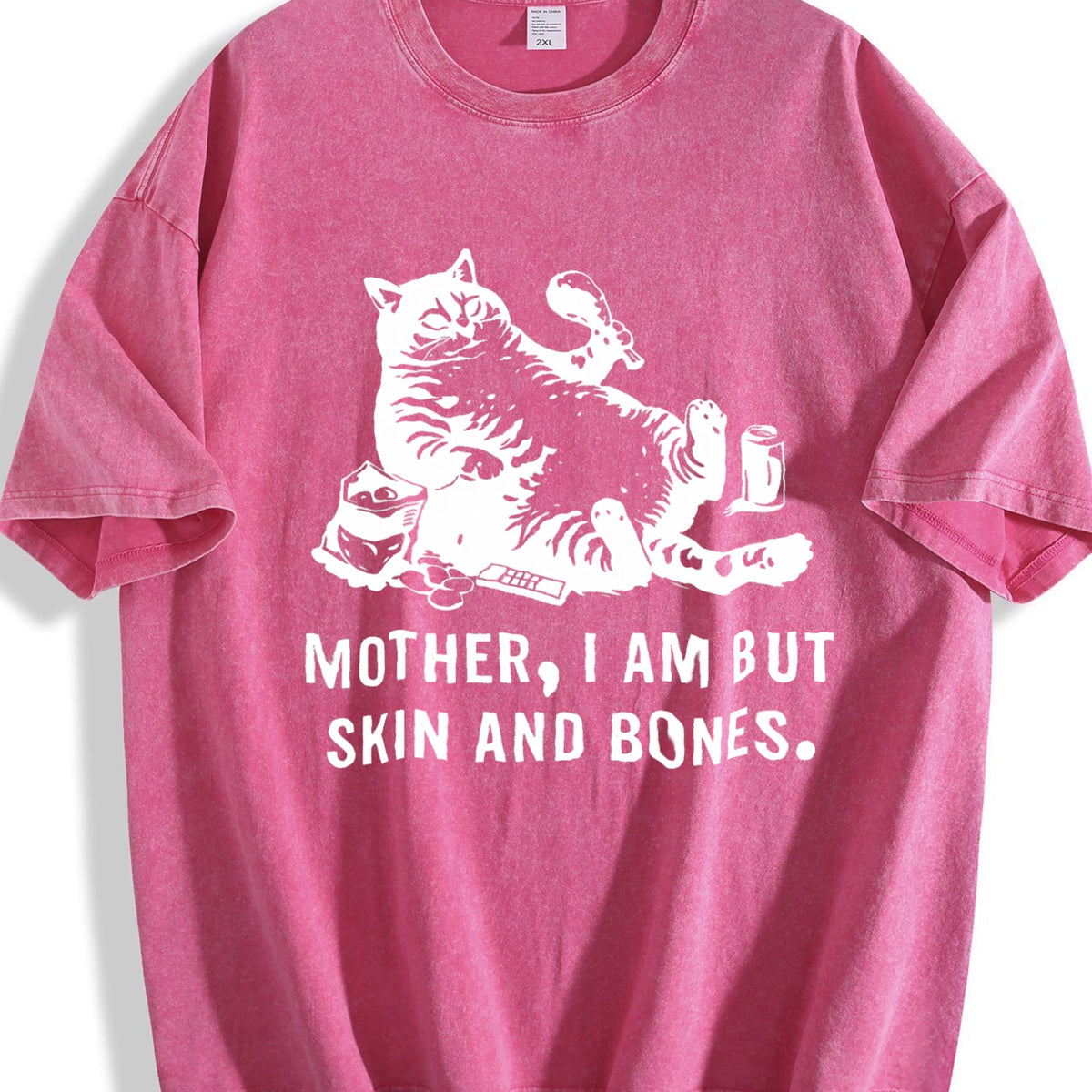 Mother I Am But Skin And Bones Cat Vintage Washed T-Shirt product image 7
