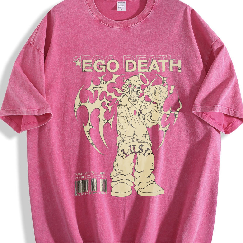 Ego Death Lust Anime Vintage Washed T-Shirt product image 7