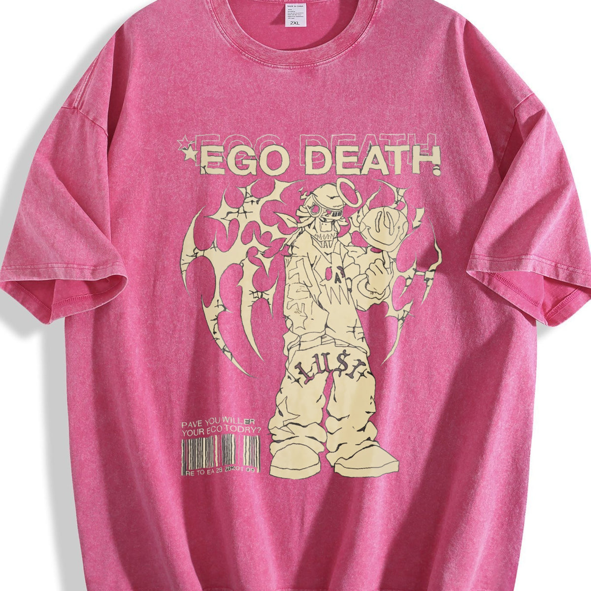 Ego Death Lust Anime Vintage Washed T-Shirt product image 7