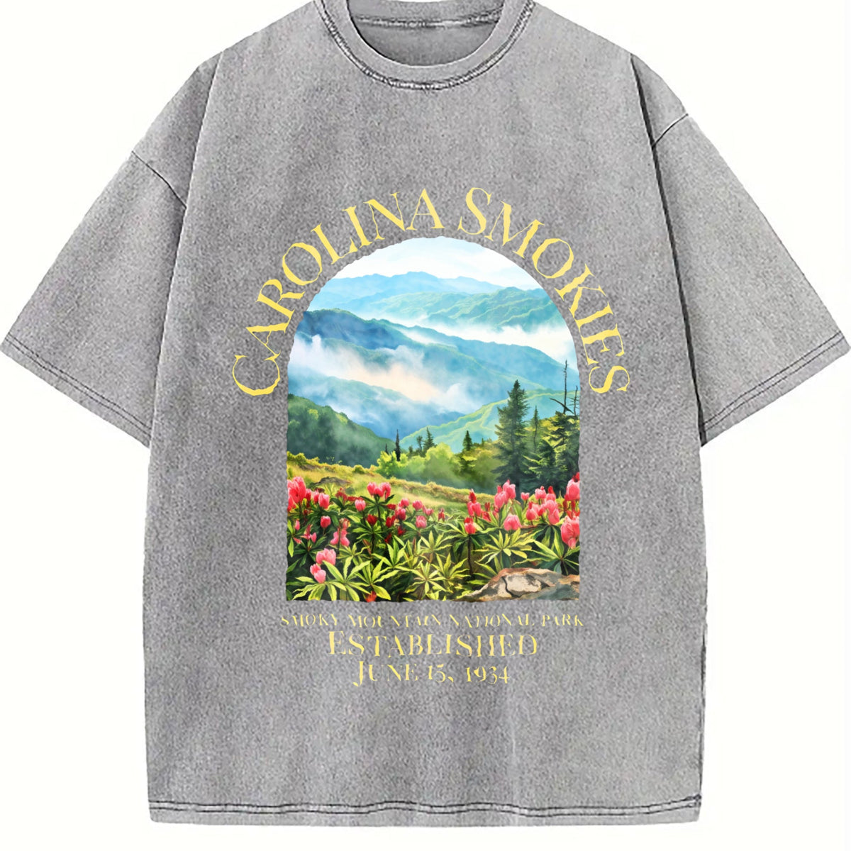 North Carolina Smoky Mountain National Park Vintage Washed product image 5