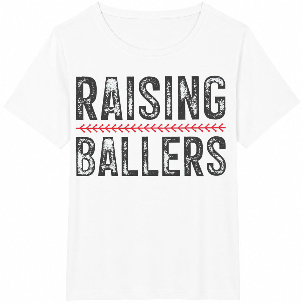 Baseball Mom Raising Ballers Funny Mama Season Cotton product image 2