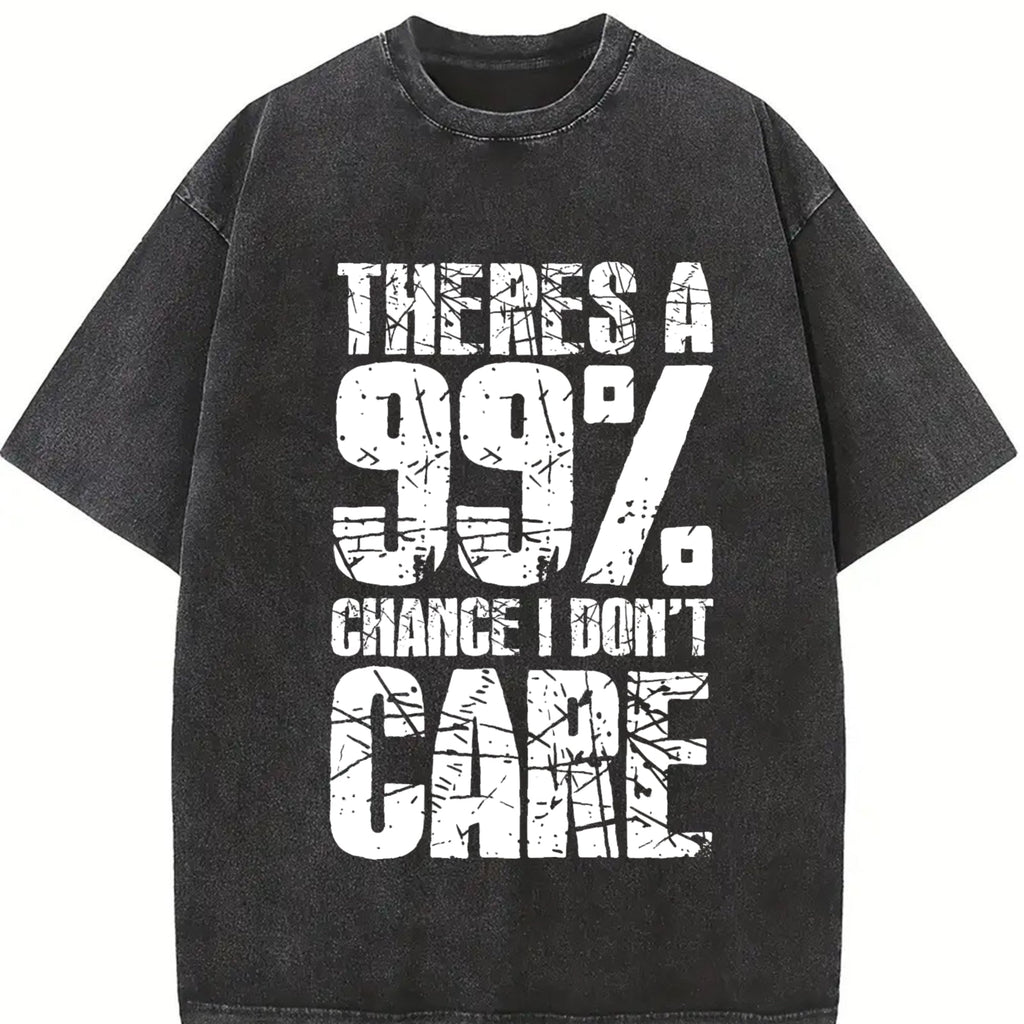 There's A 99 Chance I Don't Care Vintage Washed T-Shirt product image 2