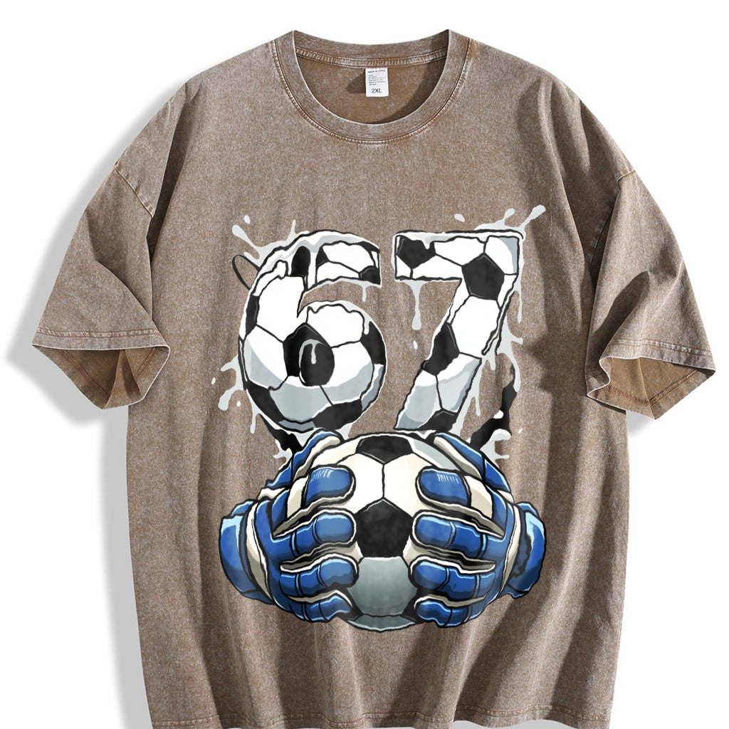 Global Soccer Fan Vintage Washed T-Shirt product image 3