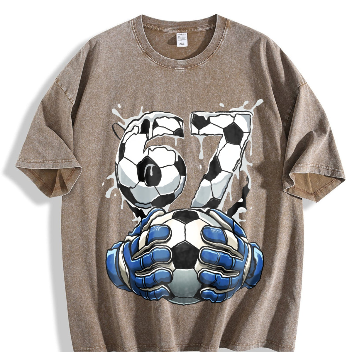 Global Soccer Fan Vintage Washed T-Shirt product image 3