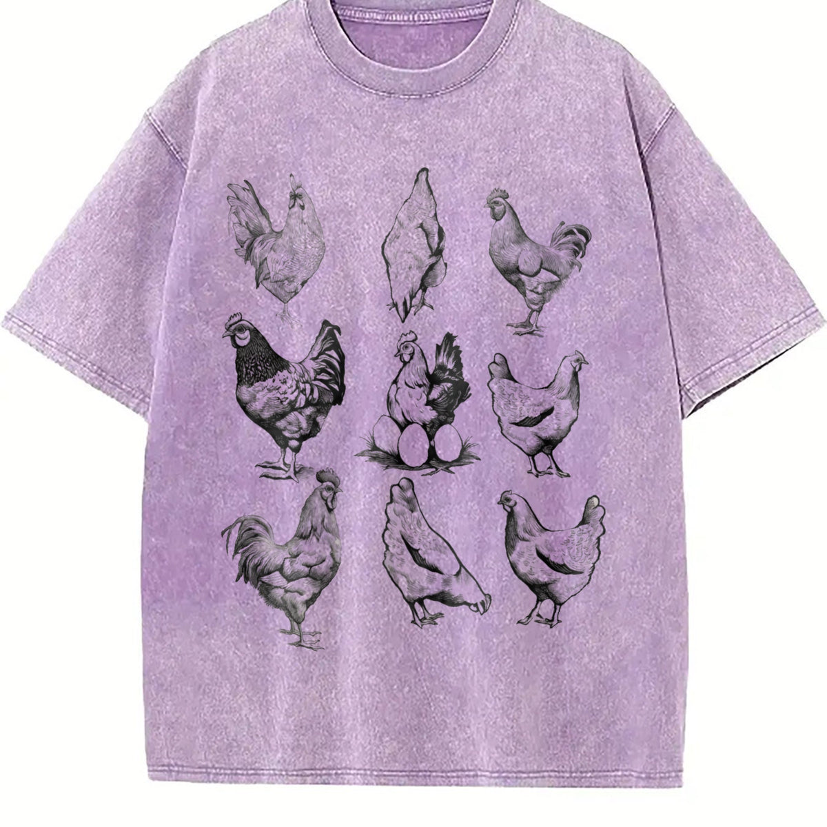 Chickens 1990s Vintage Washed T-Shirt product image 6