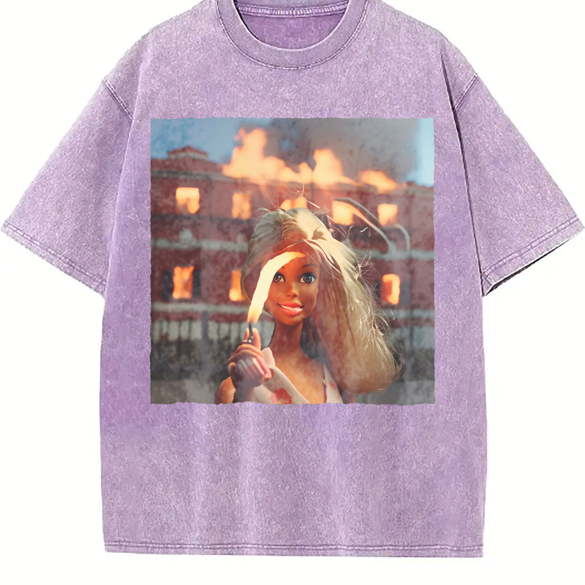Doll and Burning House Vintage Washed T-Shirt product image 6