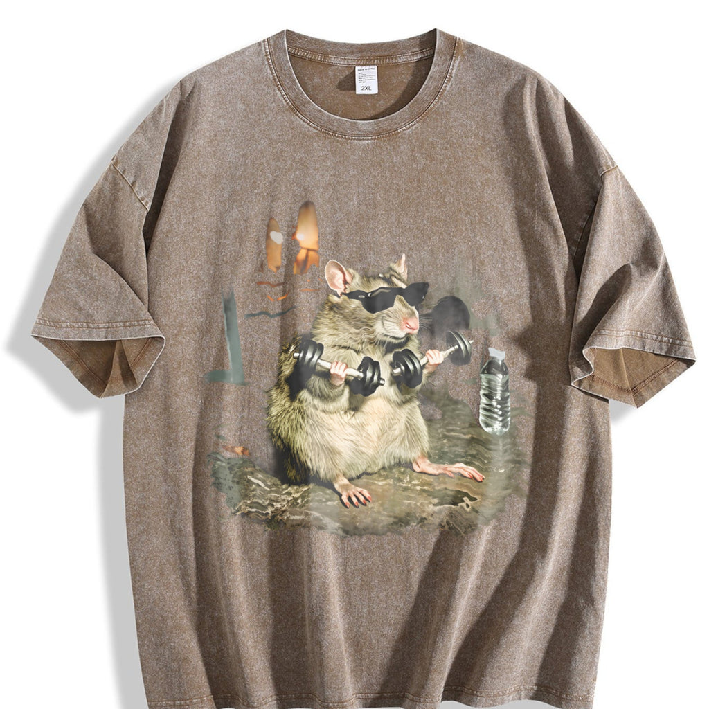 Cool Raccoon with Sunglasses Vintage Washed T-Shirt product image 3