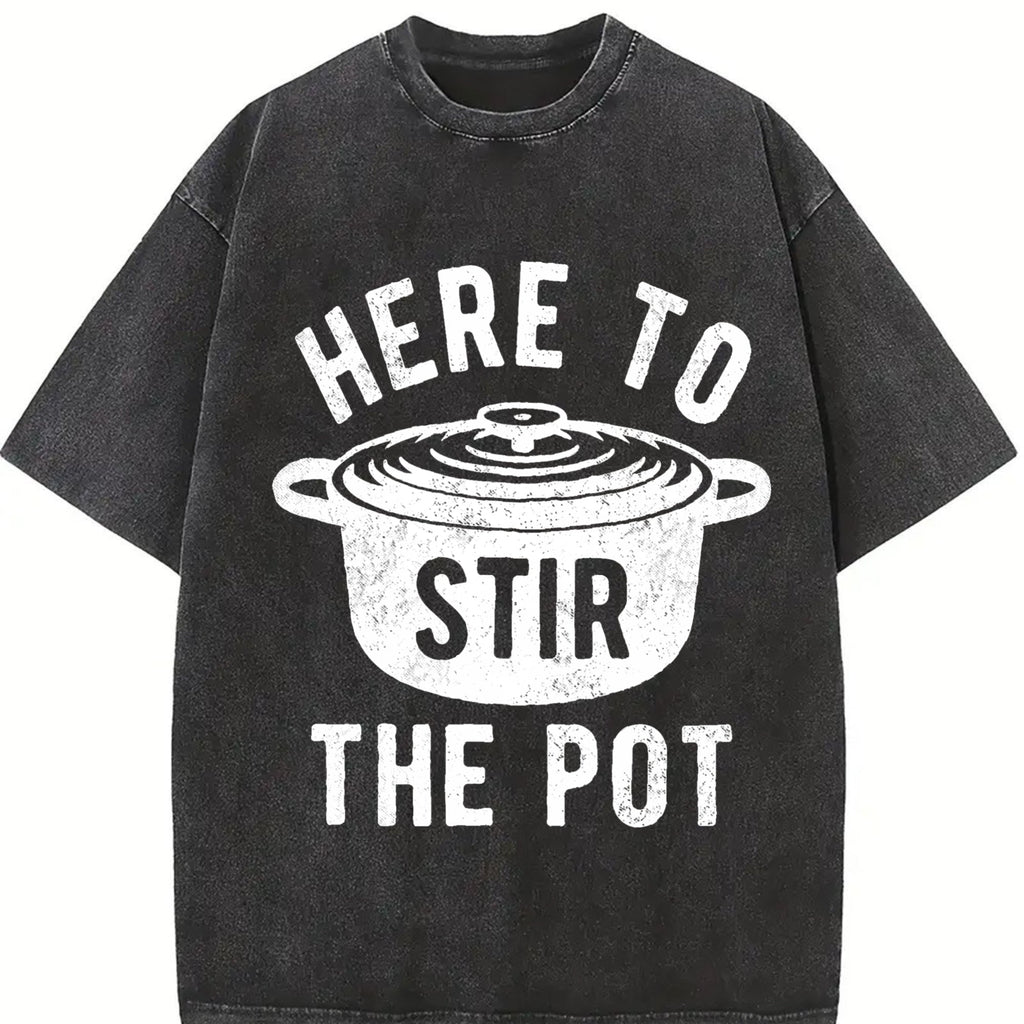 Here To Stir The Pot Funny Thanksgiving Dinner Cooking product image 2