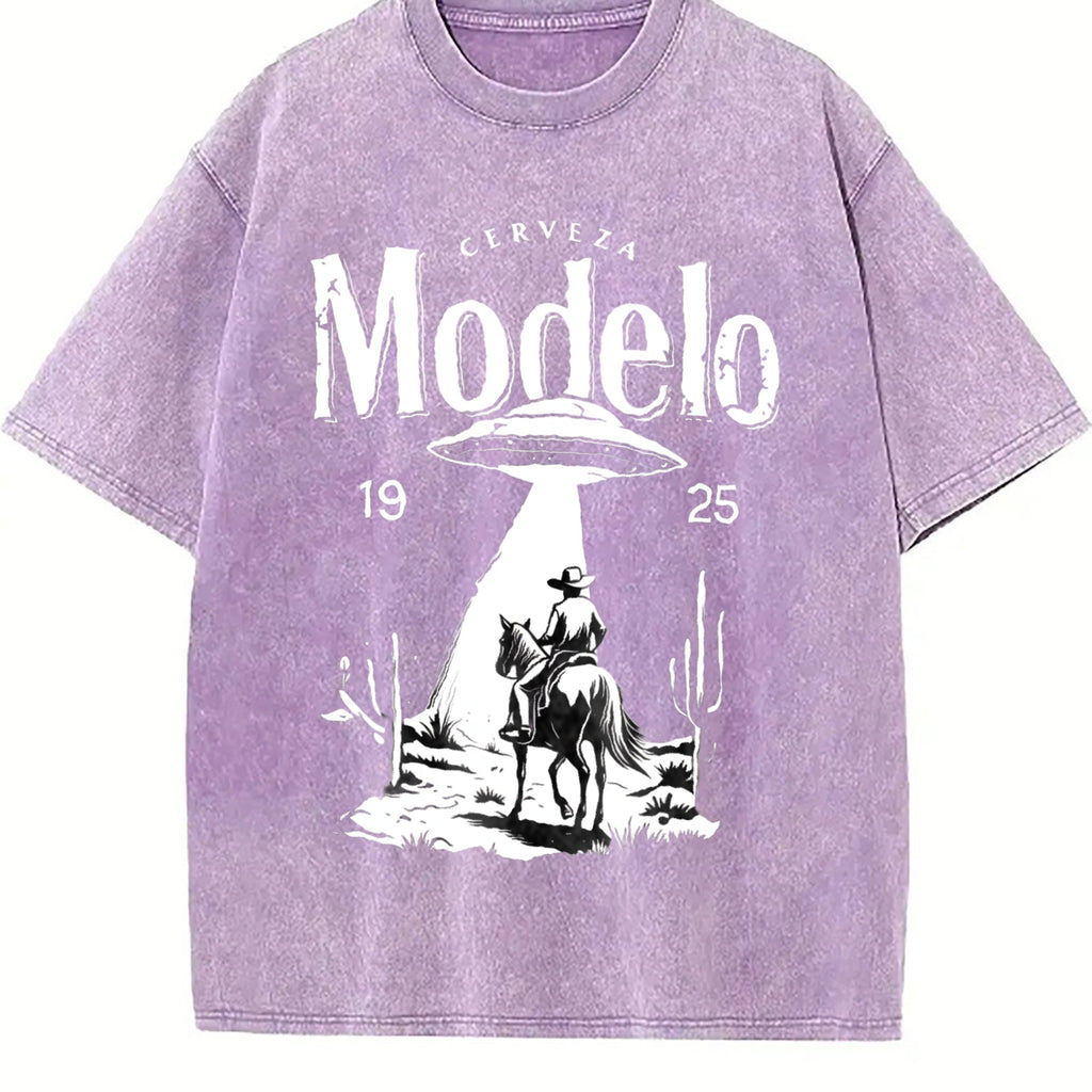Modelo UFO Cowboy - - With Cerveza Letter Vintage Washed product image 6