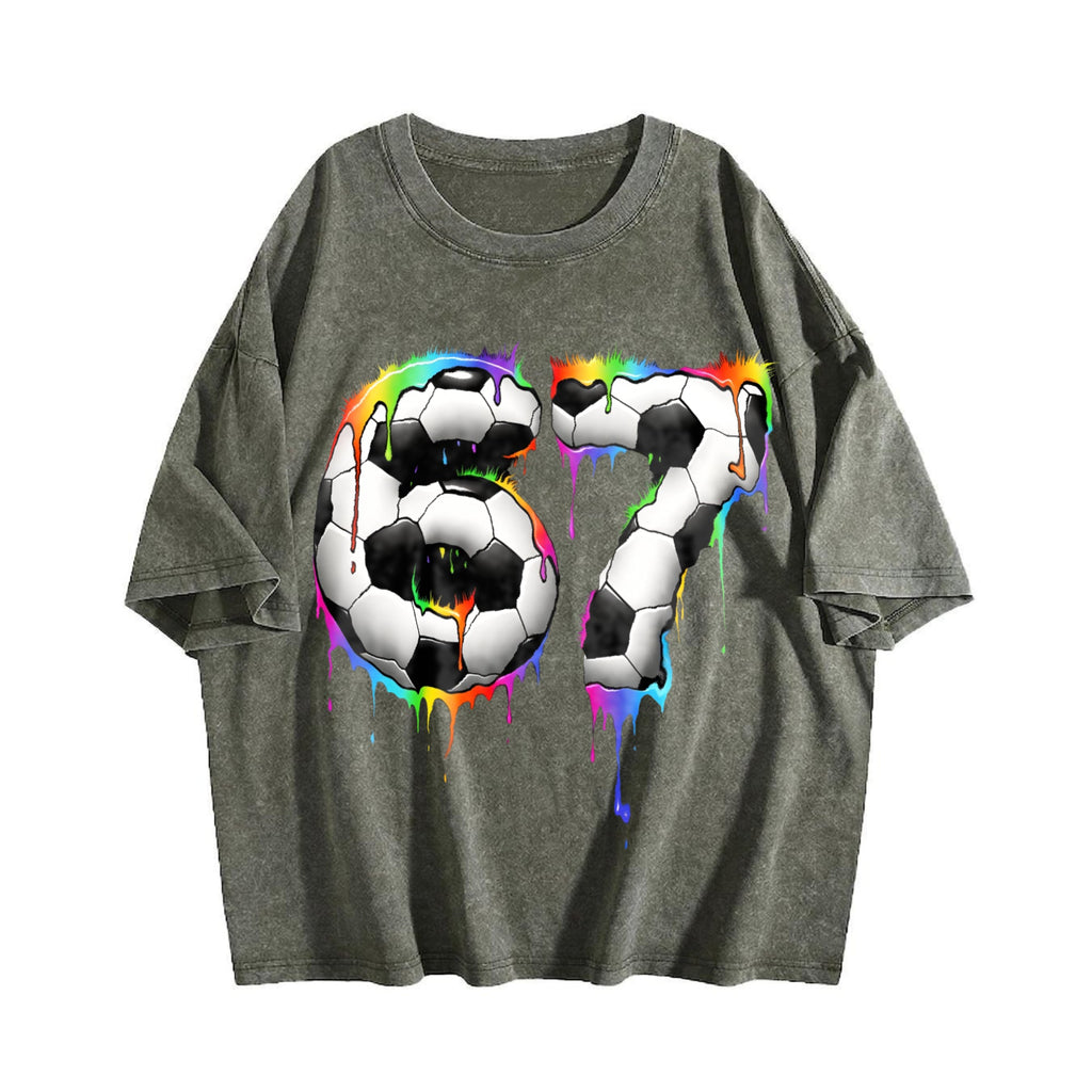 Global Soccer Fan Vintage Washed T-Shirt product image 4