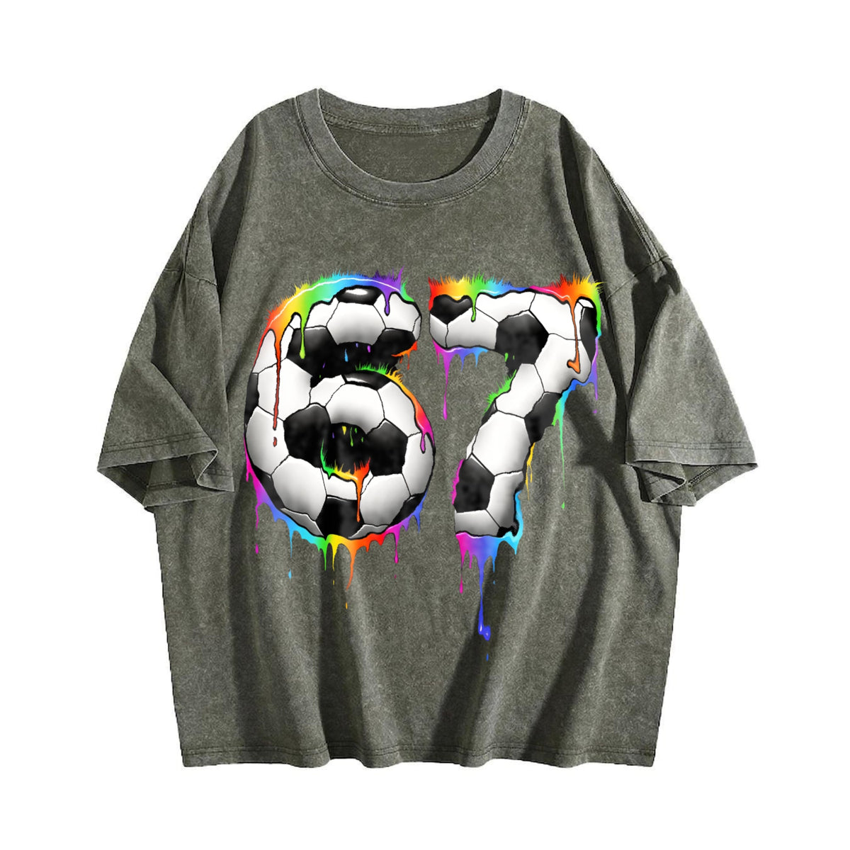 Global Soccer Fan Vintage Washed T-Shirt product image 4
