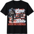 Land Of The Free Because Of Brave America Cotton T-Shirt product image 1