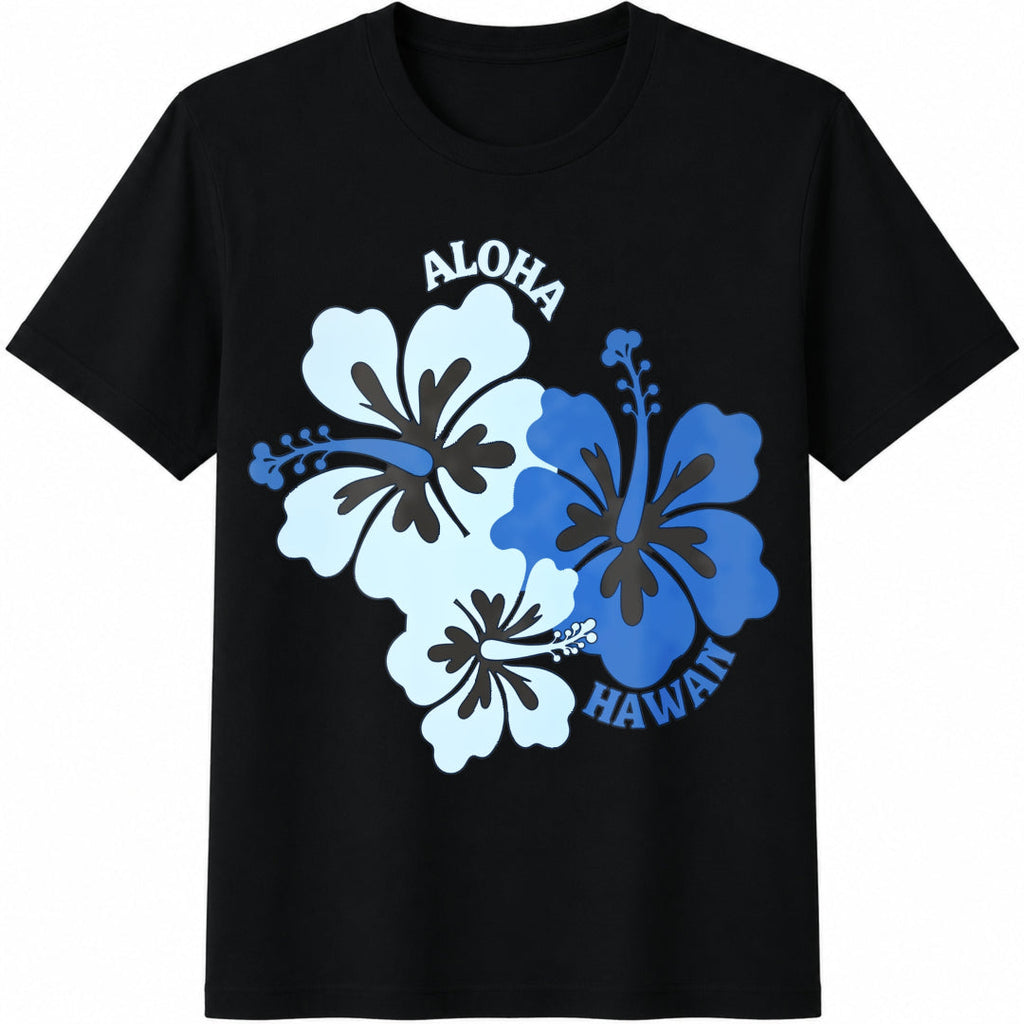 Hibiscus Flower Aloha Hawaii Cotton T-Shirt product image 1